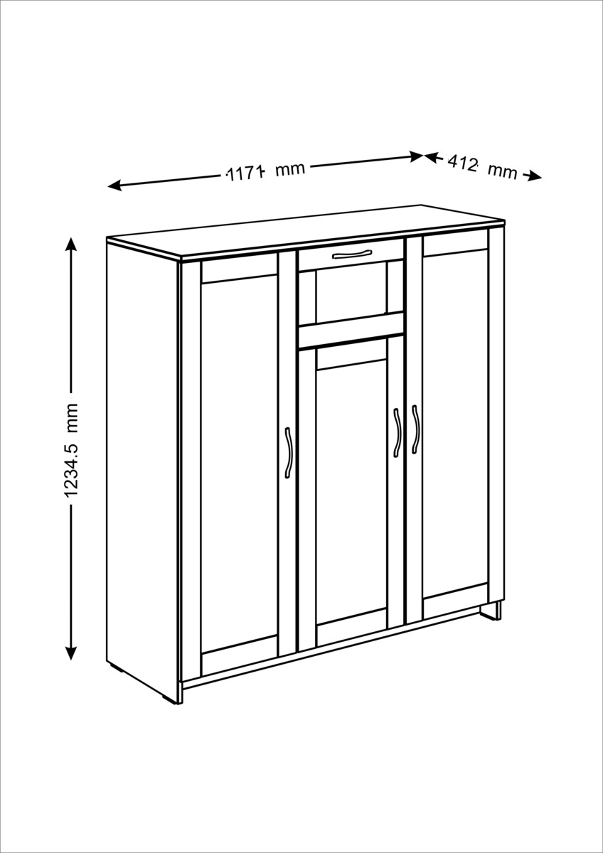 Тумба Шведский Стандарт Сириус с 1 ящиком 117х123 2.02.03.320.5 3