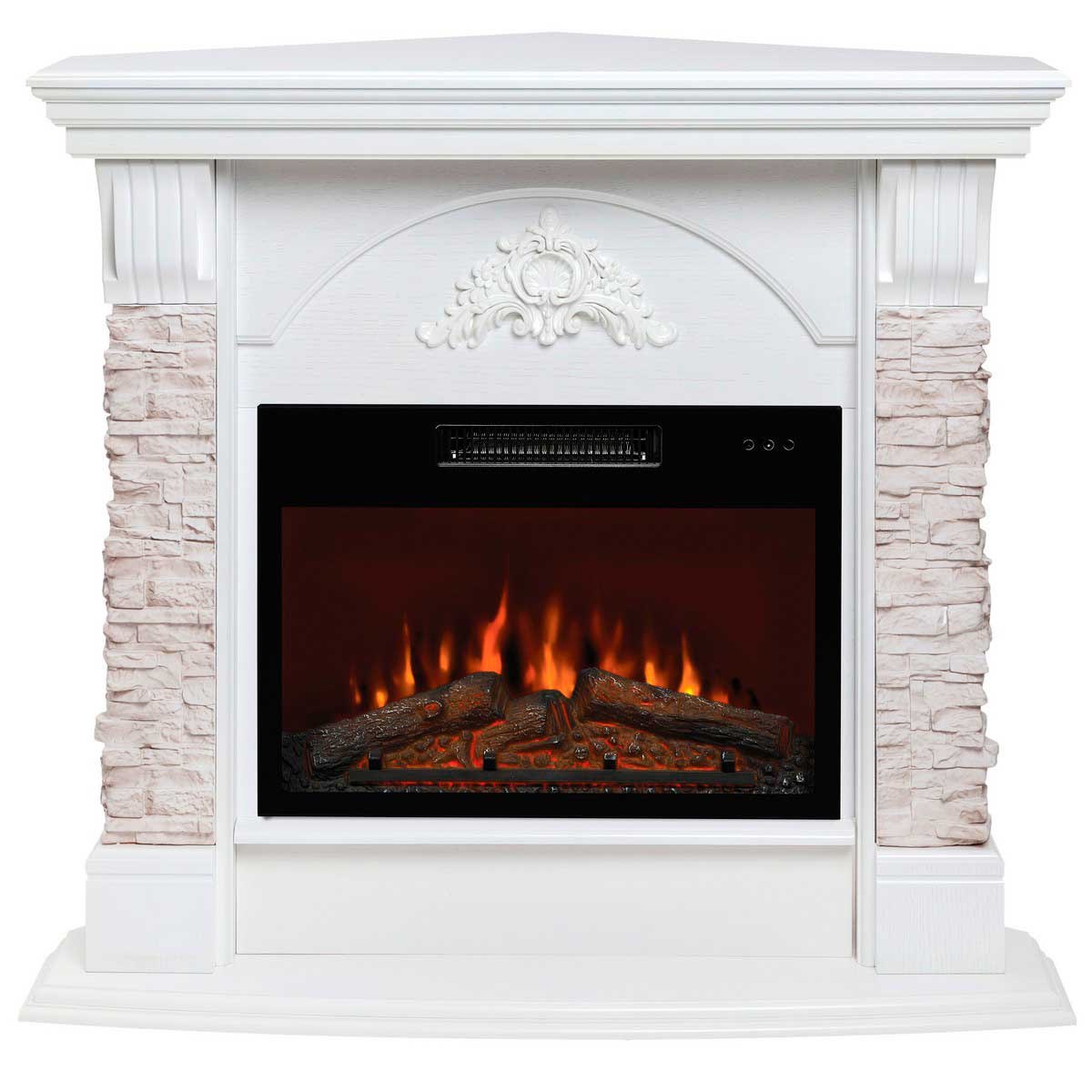 Электрокамин Realflame Athena Corner GR с очагом Kendal 24 310135