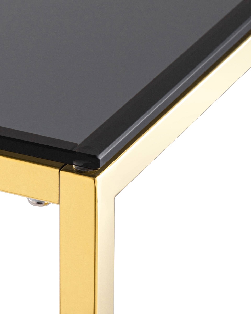 Консоль Stool Group ТАУН 115х30 стекло smoke сталь золото ECST-022-TG-SK 3