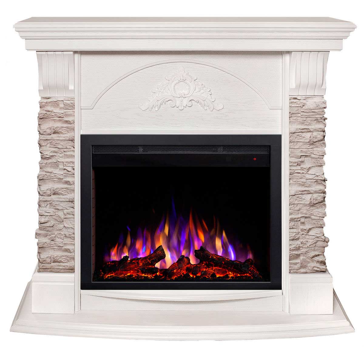 Электрокамин Realflame Athena GR WT с очагом Saphir 25,5 373132