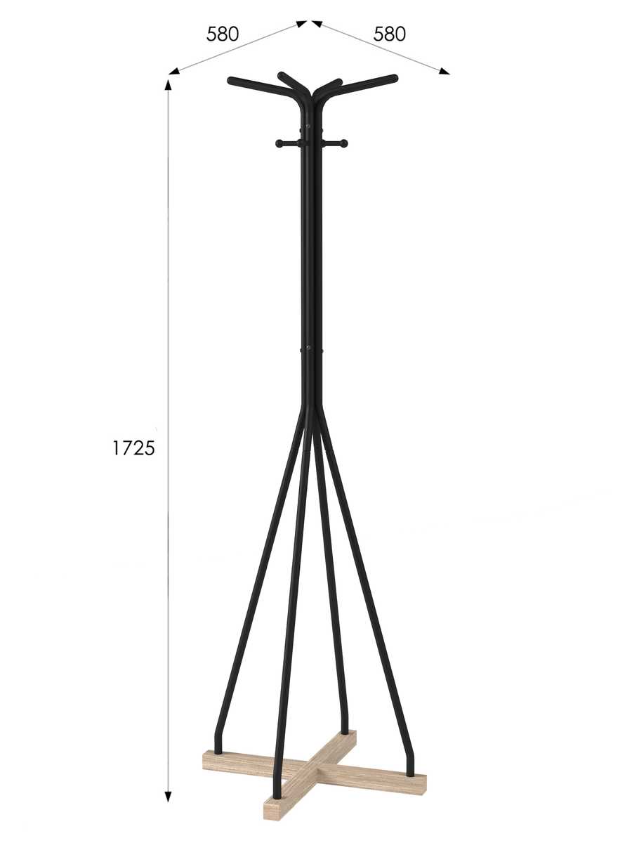 Напольная вешалка Мебелик Галант 218 007166 2