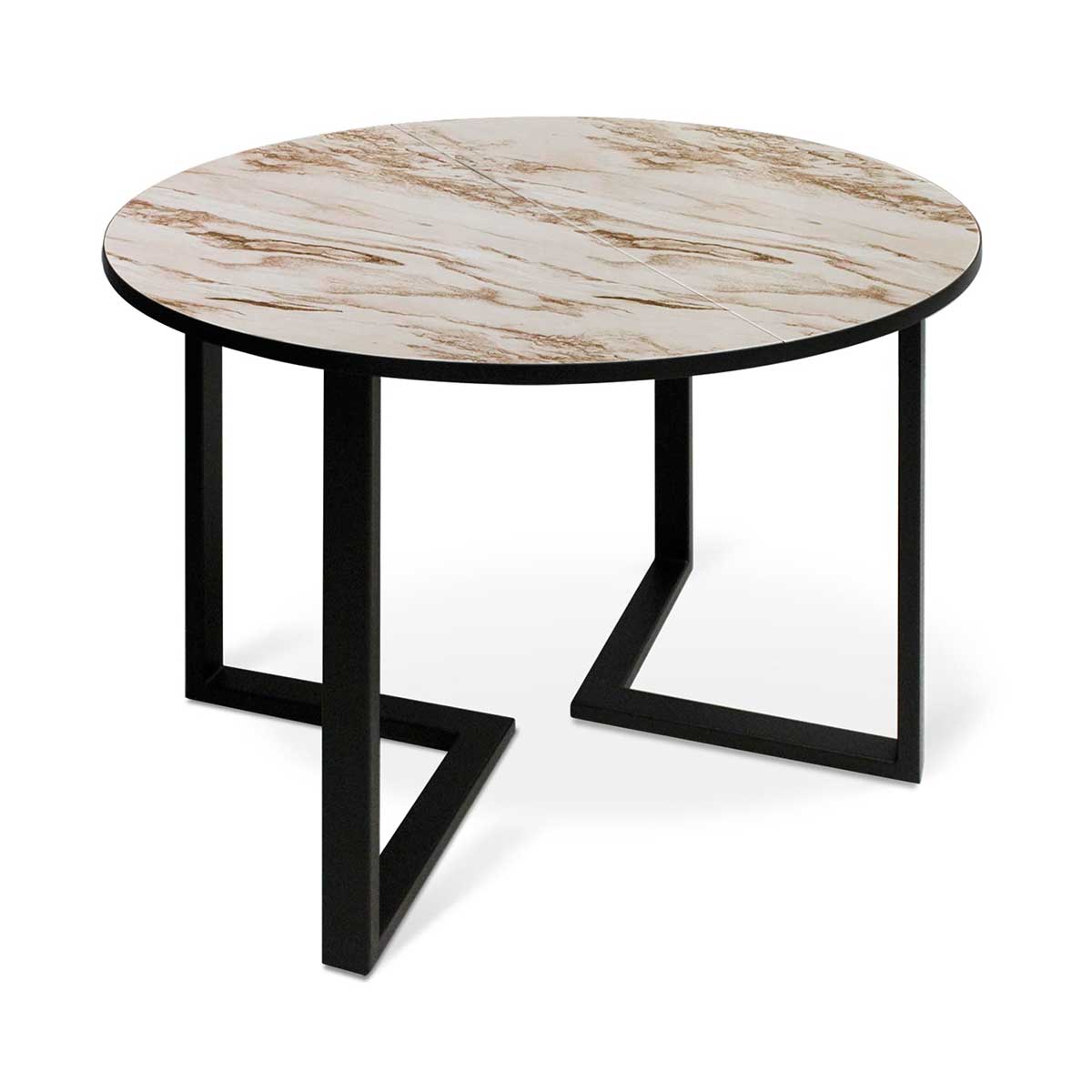 Кухонный стол Sheffilton SHT-T41/100-140 браун cтоун/черный 4153492502