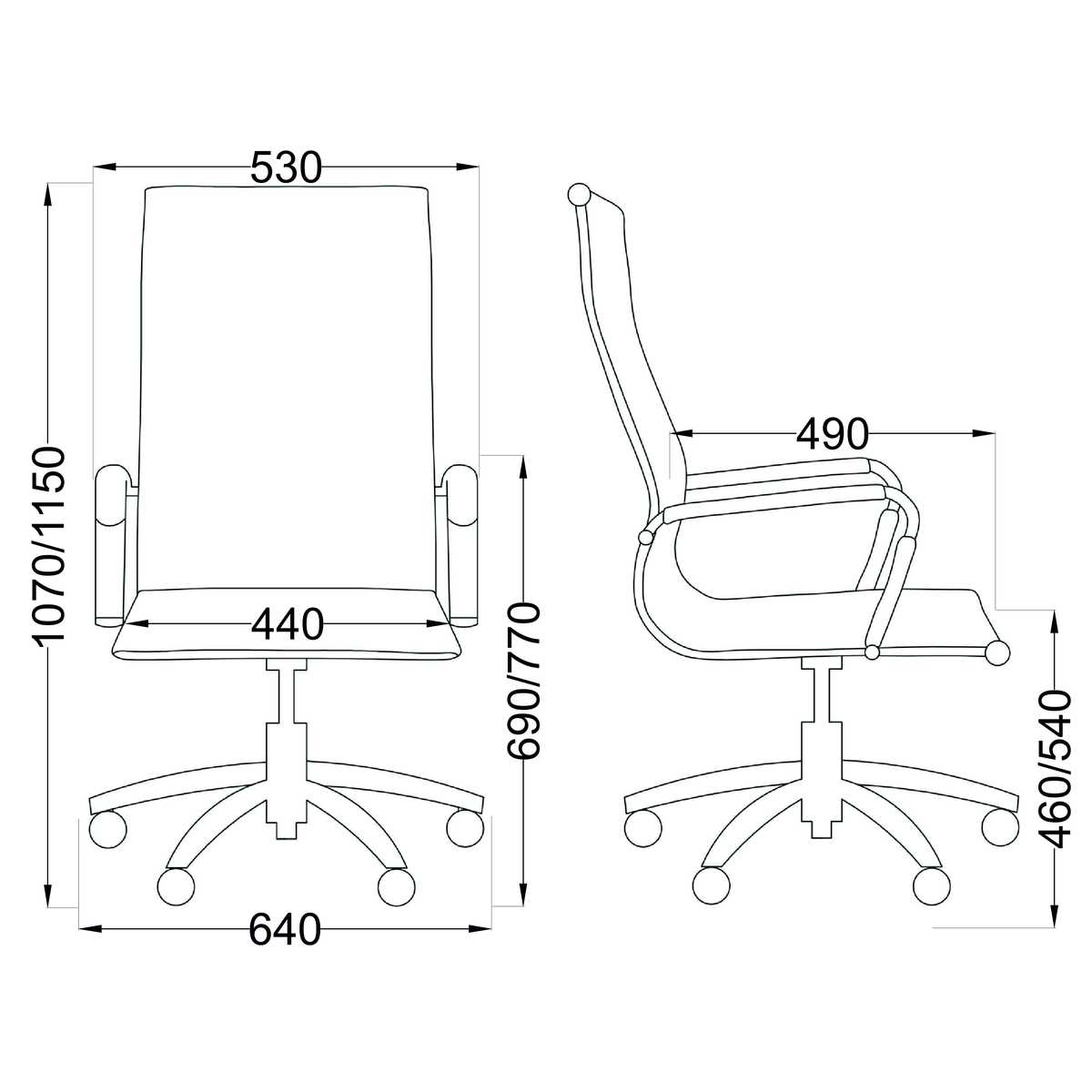 Офисное кресло AksHome Opera чёрный, армированная сетка 65441 1