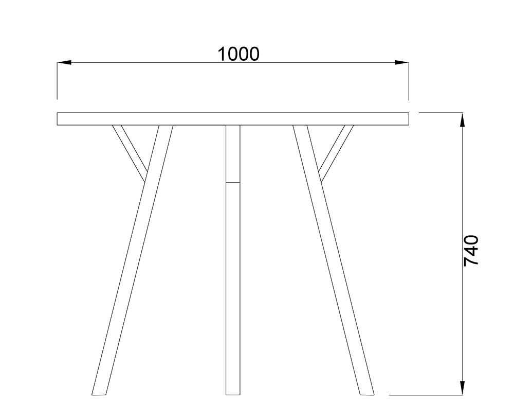 Кухонный стол AksHome Blake серый, мдф 79605 1