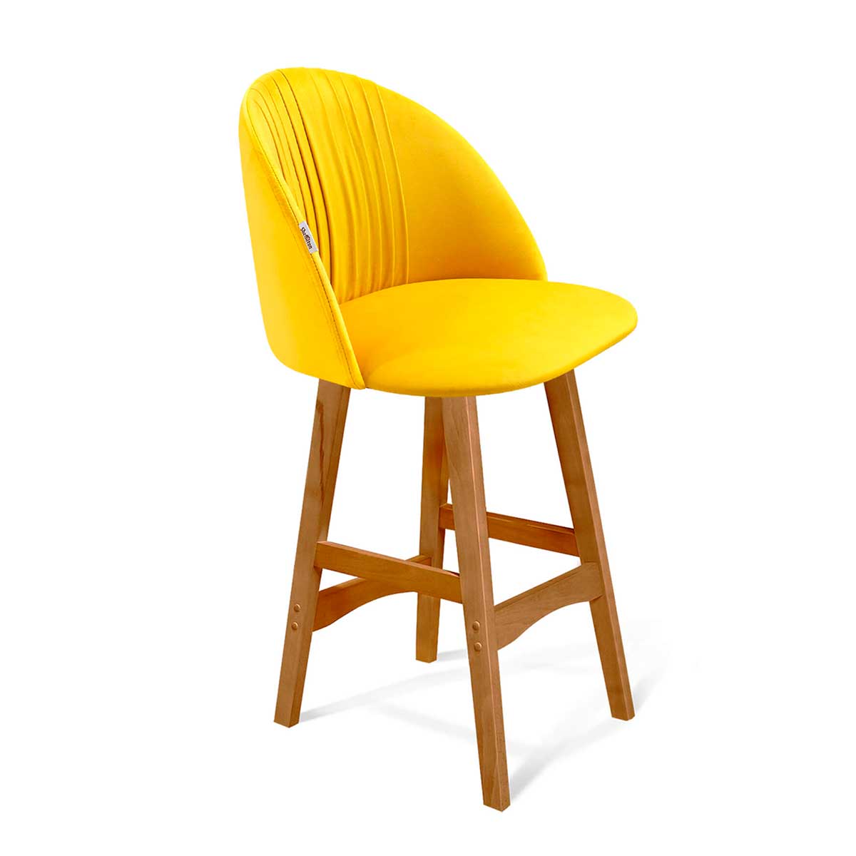 Полубарный стул Sheffilton SHT-ST35-1/S65-1 имперский жёлтый/светлый орех 3884775601