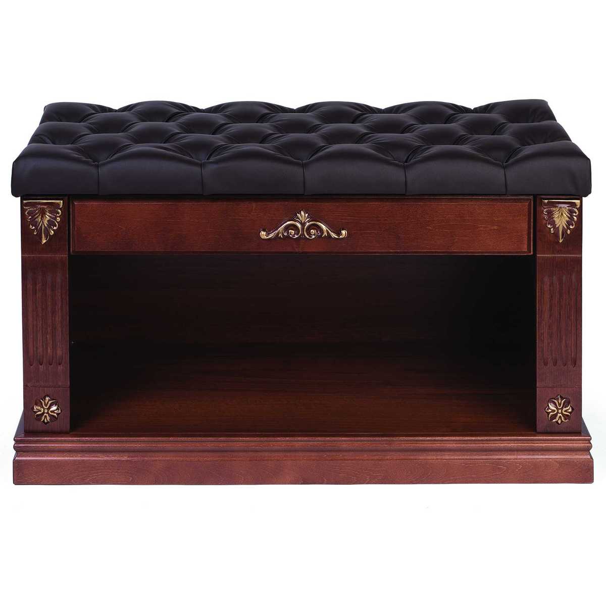 Обувница Мебелик Сильвия коричневый/темно-коричневый 001715