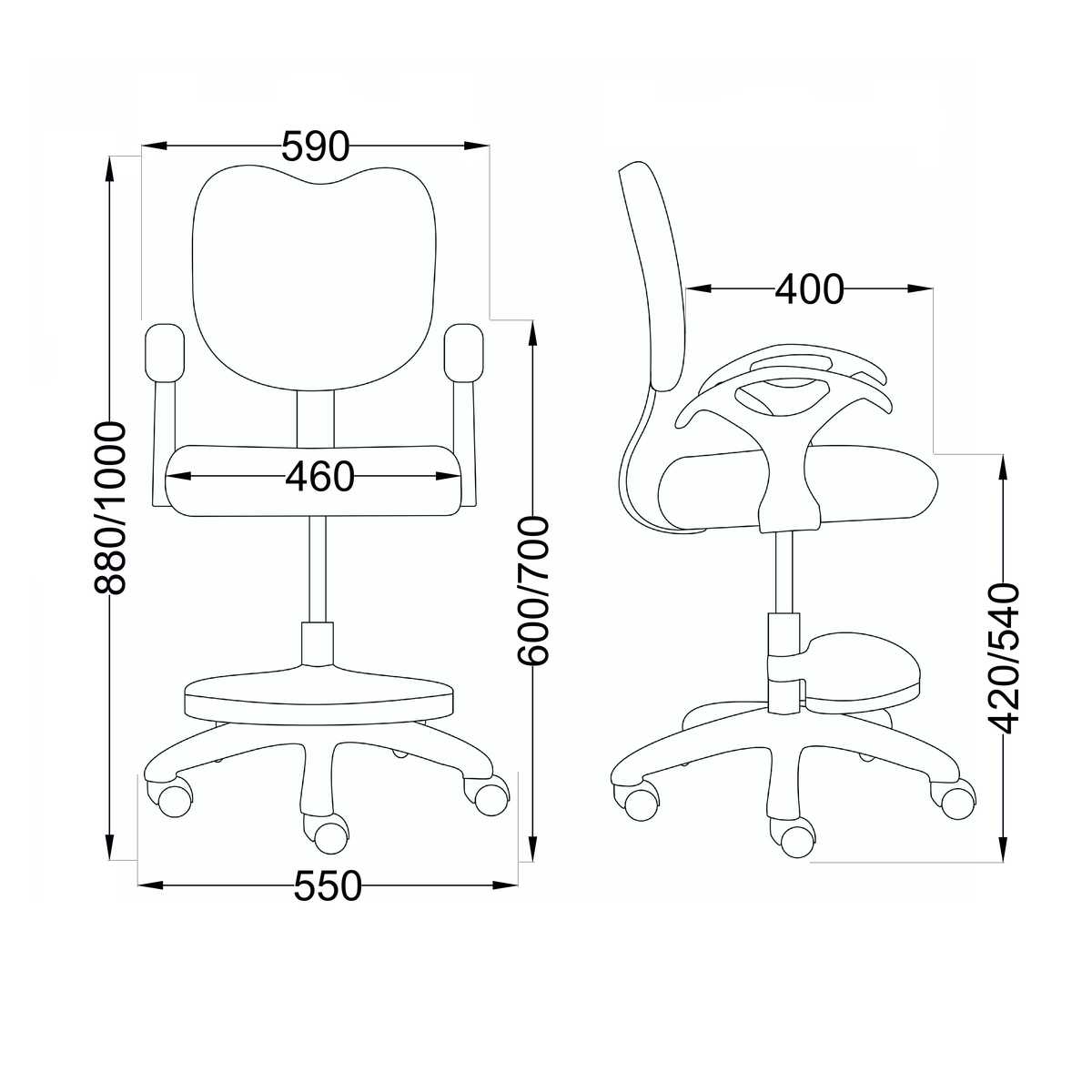 Детское кресло AksHome Catty синий космос, ткань 84762 1