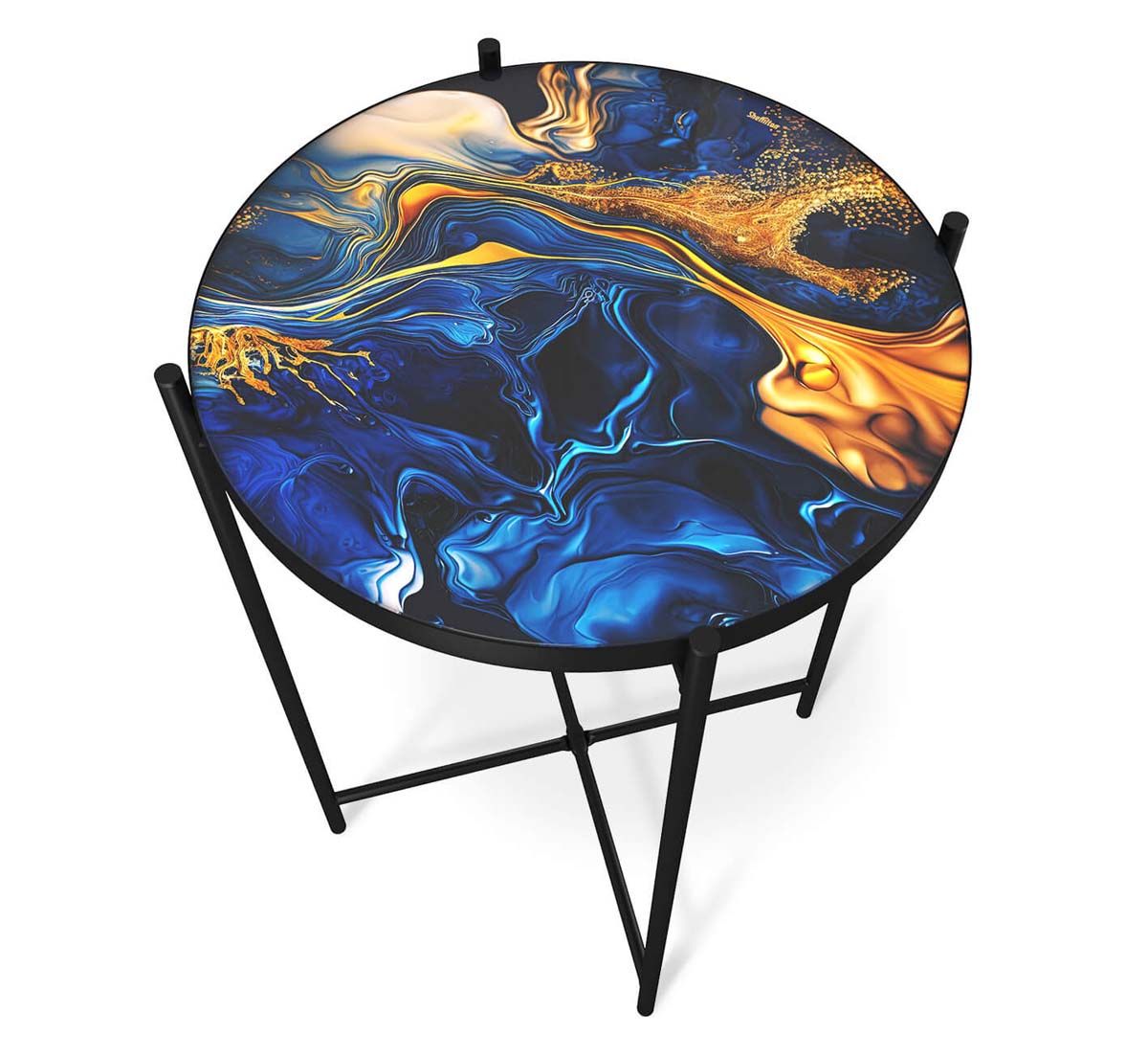 Журнальный стол Sheffilton SHT-CT8-3 синий сапфир/черный муар 5093730110 3