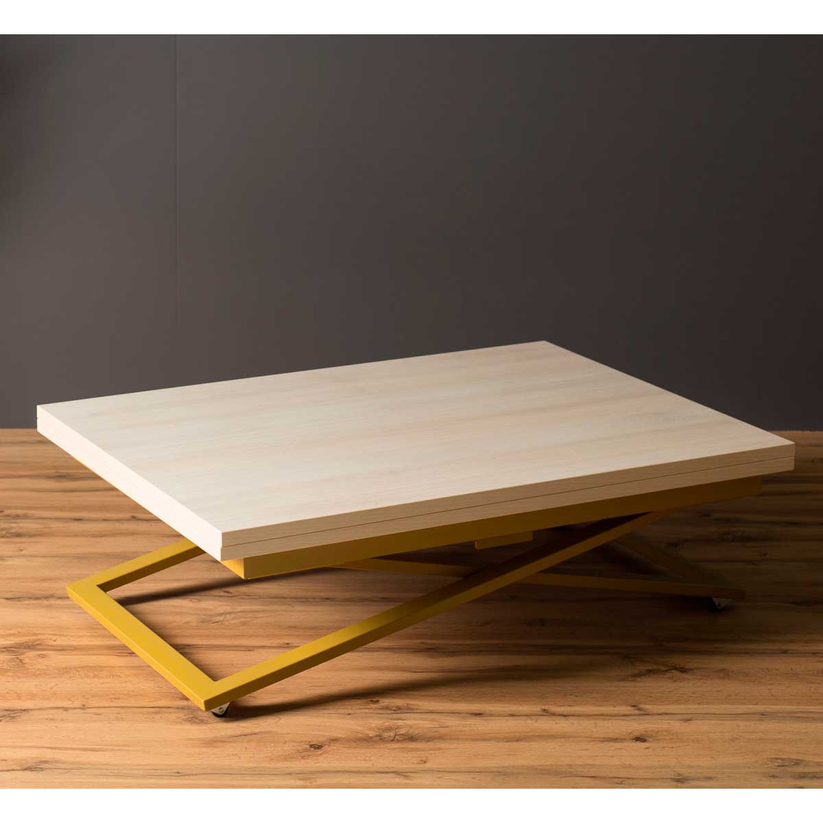 Стол-трансформер Levmar Compact D68/S90 (дуб шамони светлый/золото) 1845554601