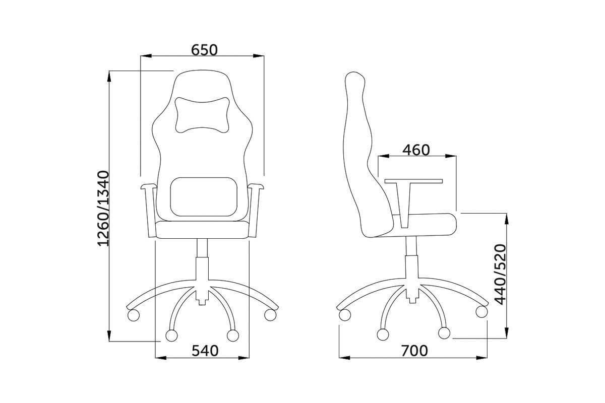 Игровое кресло AksHome Gamer синий + черный, экокожа 41932 1