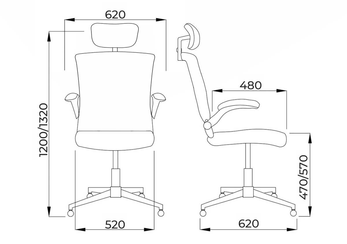Офисное кресло AksHome Bruno черный, ткань 79329 1