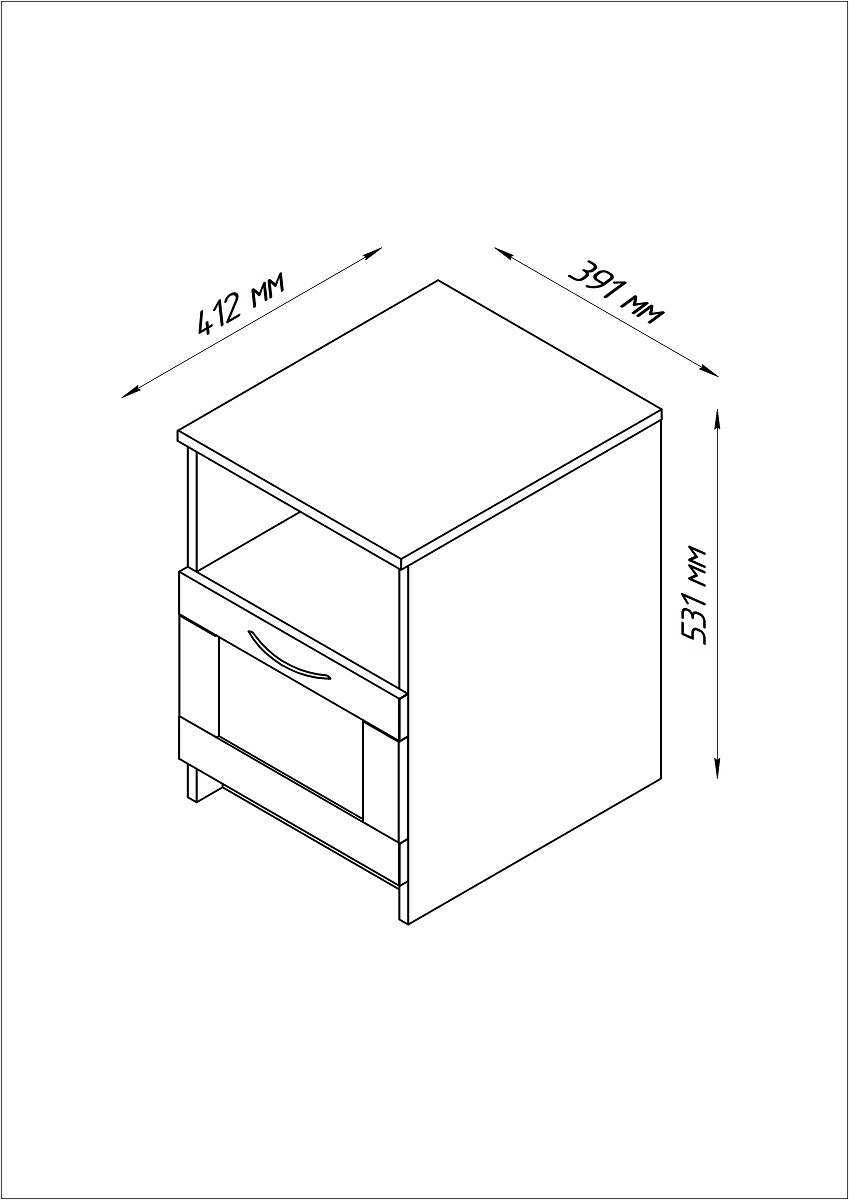 Прикроватная тумба Шведский Стандарт Сириус 2.02.03.010.1 3