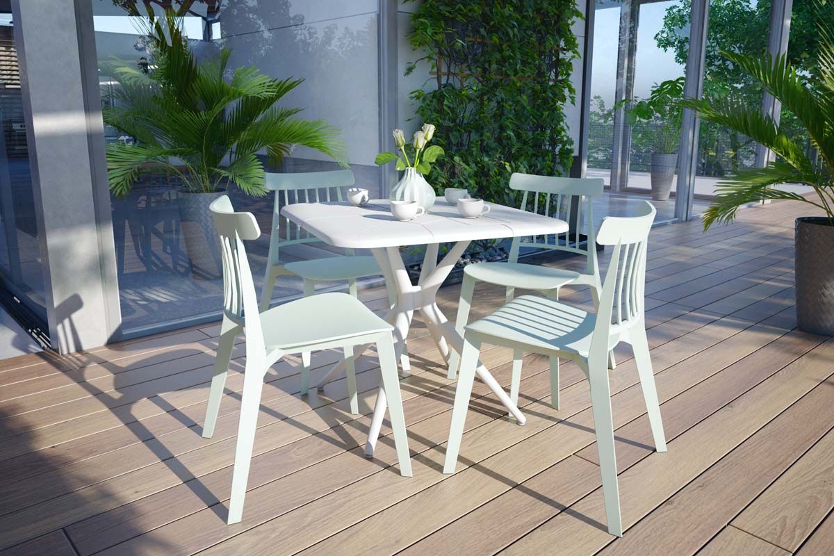 Обеденная группа Sheffilton SHT-DS195 белый/пастельно-зеленый 7488607001 4