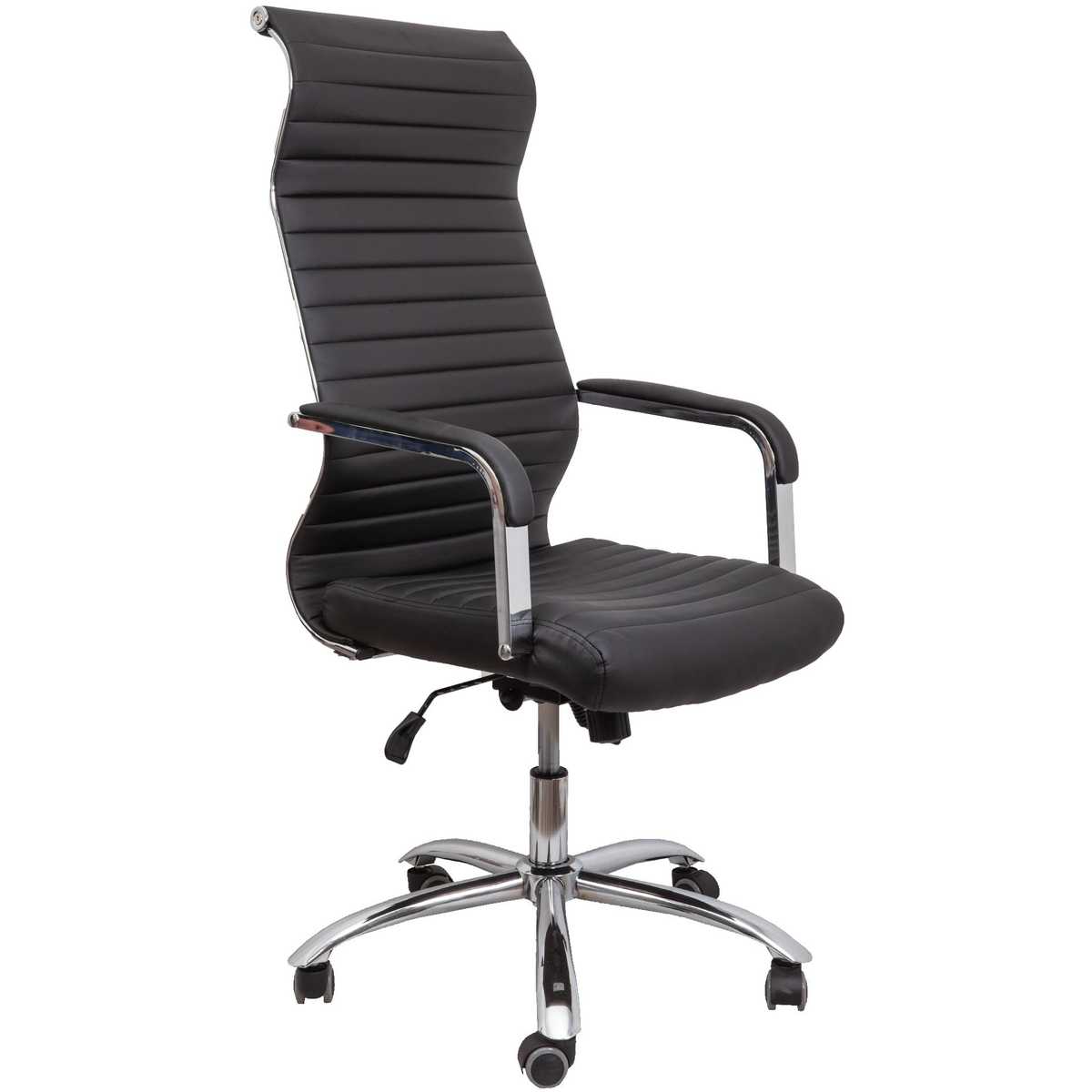 Офисное кресло AksHome Grid чёрный, экокожа 69794