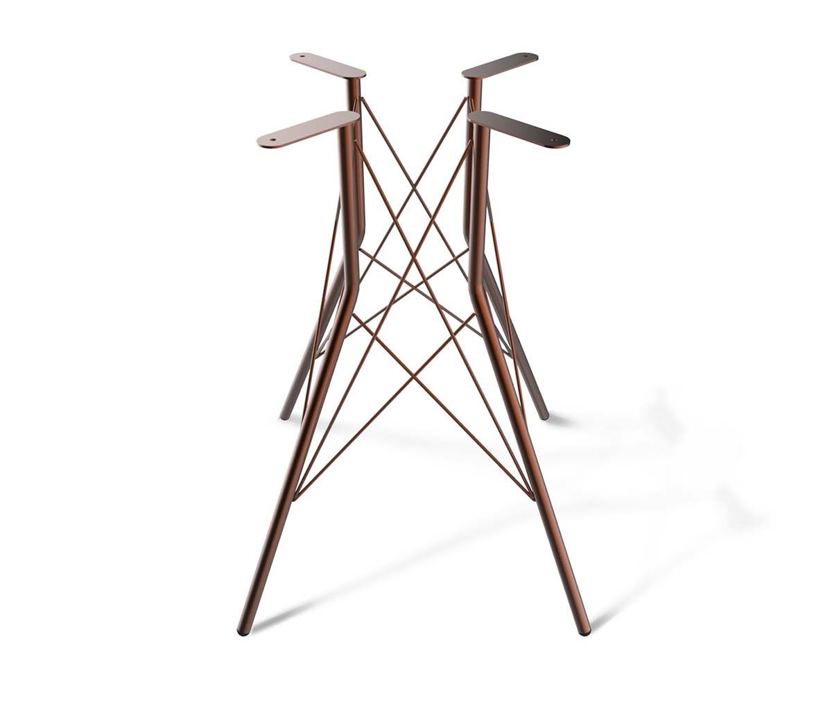 Кухонный стол Sheffilton SHT-TU2-1/ТT8 60/60 ДУБ/керамика медный/прозрачный лак/коричневая сепия 1470992501 1