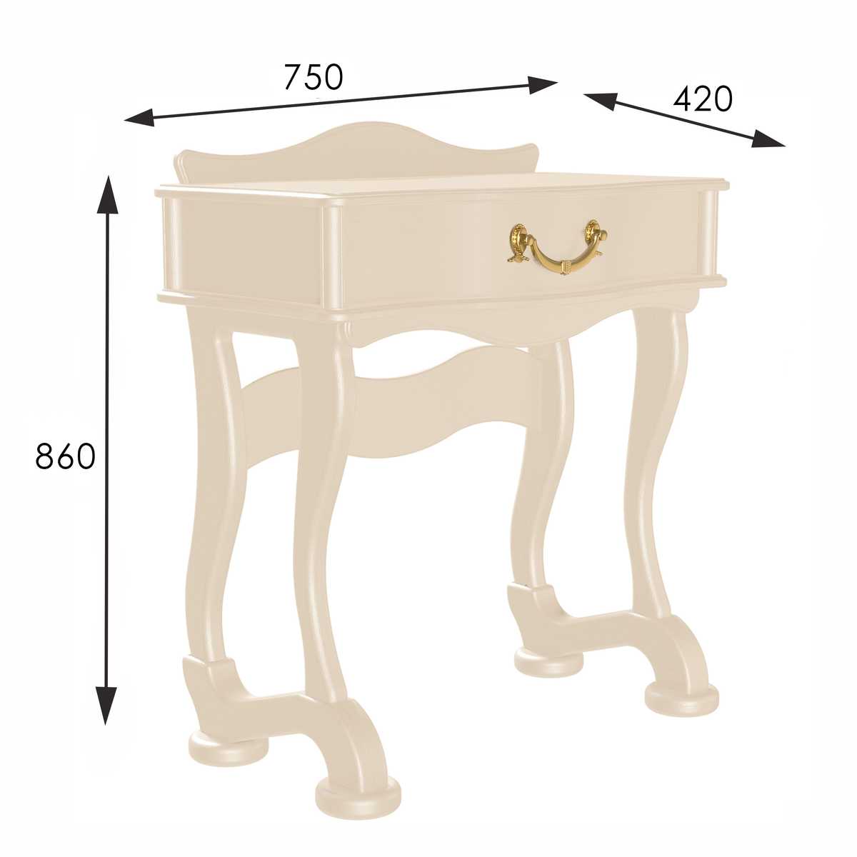 Консоль Мебелик Джульетта 008572 2