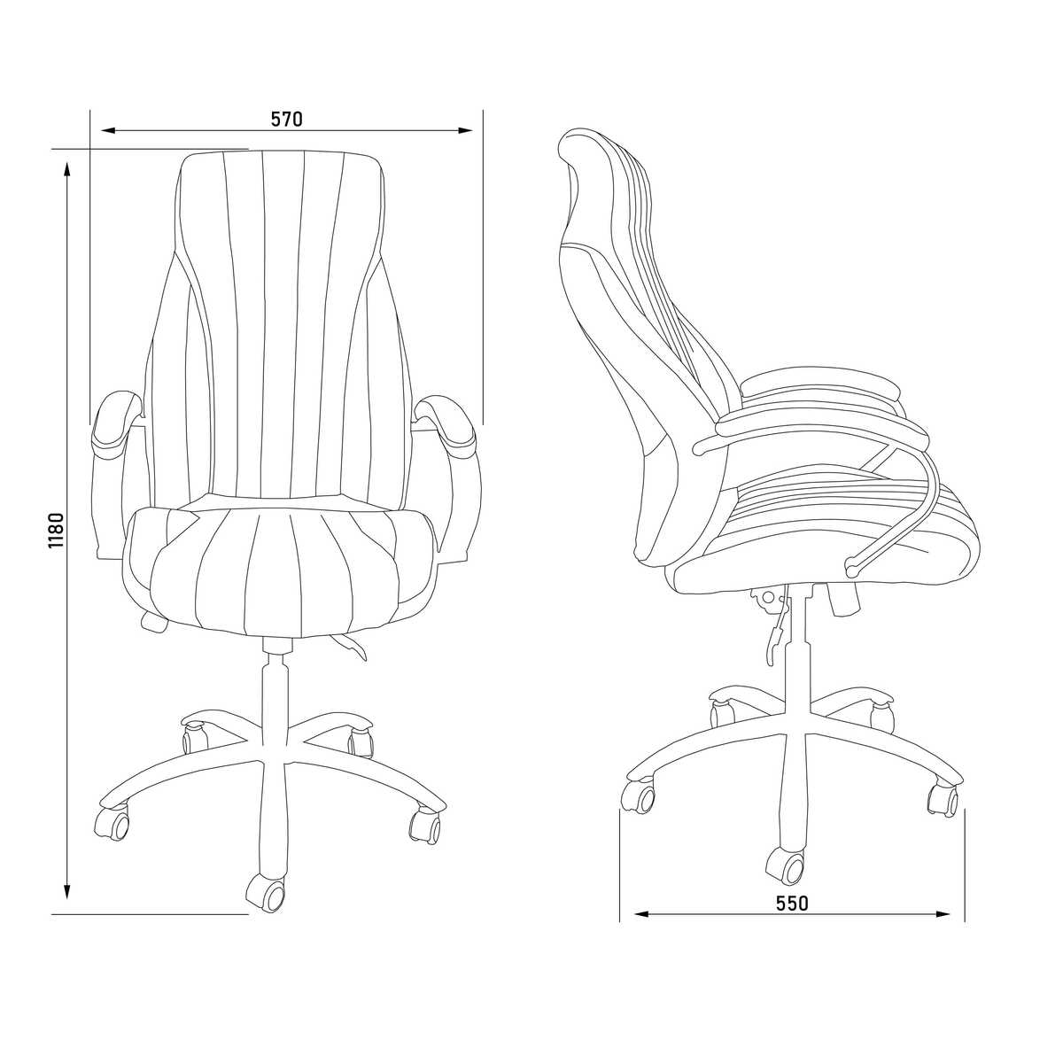 Кресло руководителя AksHome Mastif Eco черный 45793 1