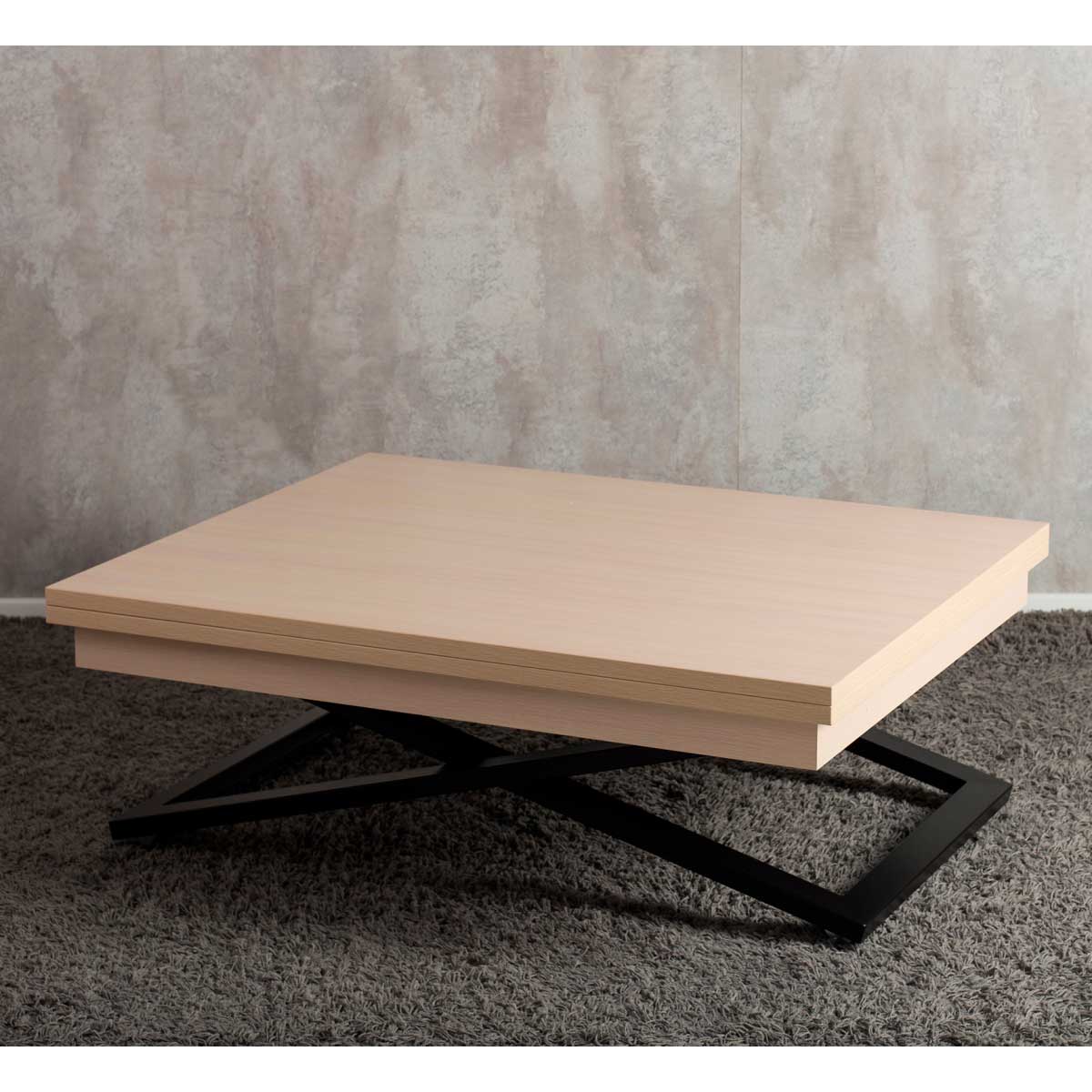 Стол-трансформер Levmar Cross D31/S53 Выбеленный дуб/черный 2713265601