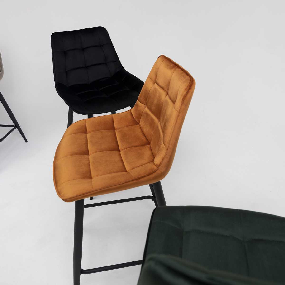 Полубарный стул AksHome Linx кирпичный, велюр 86210 5