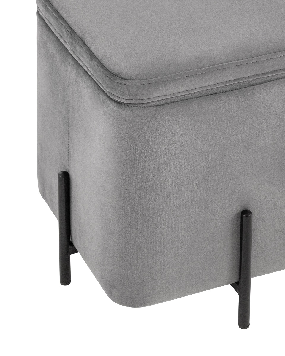 Пуф Stool Group Грейс велюр квадрат серый vd-grays-kv-b27 4