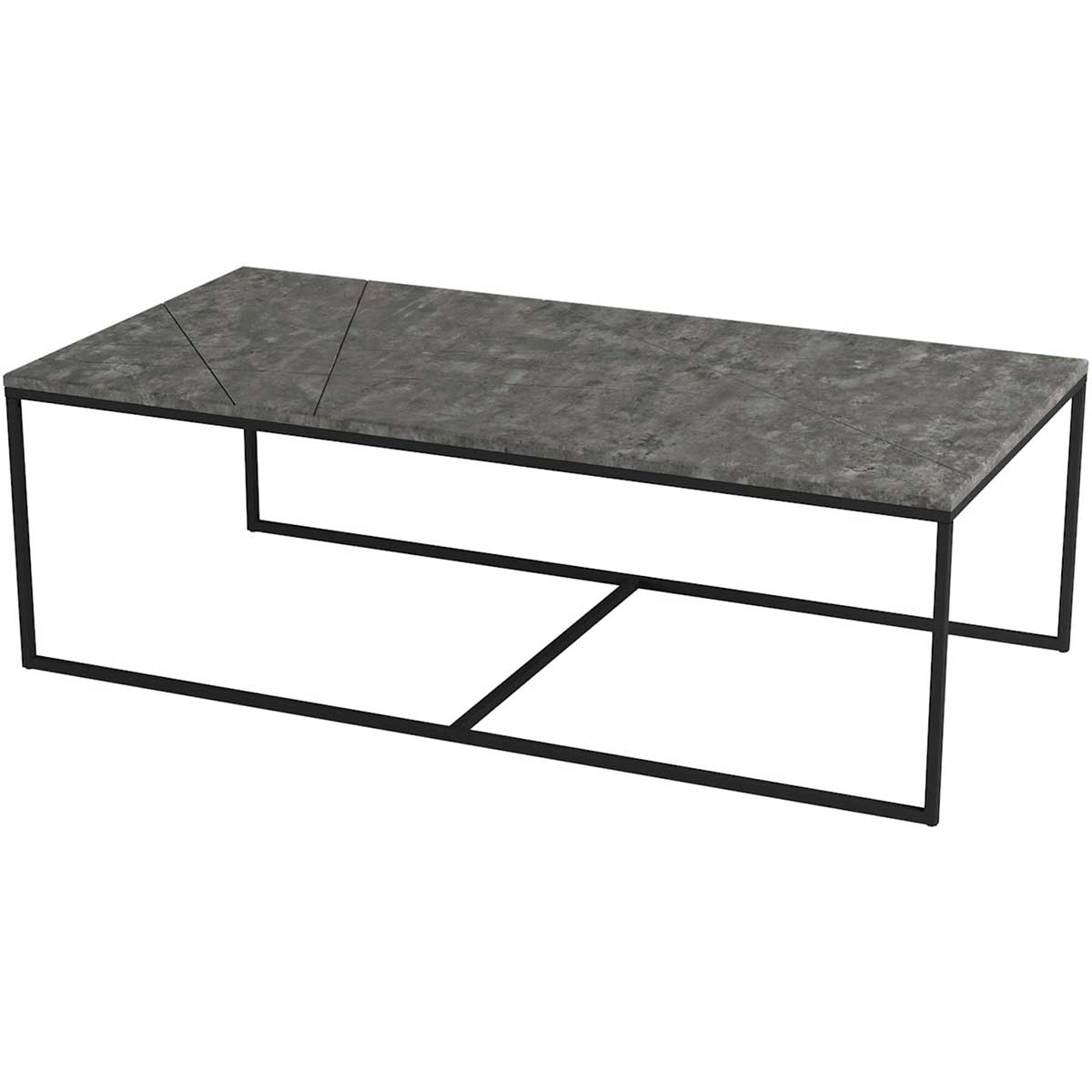 Журнальный стол Калифорния Геометрика серый бетон 2620955201