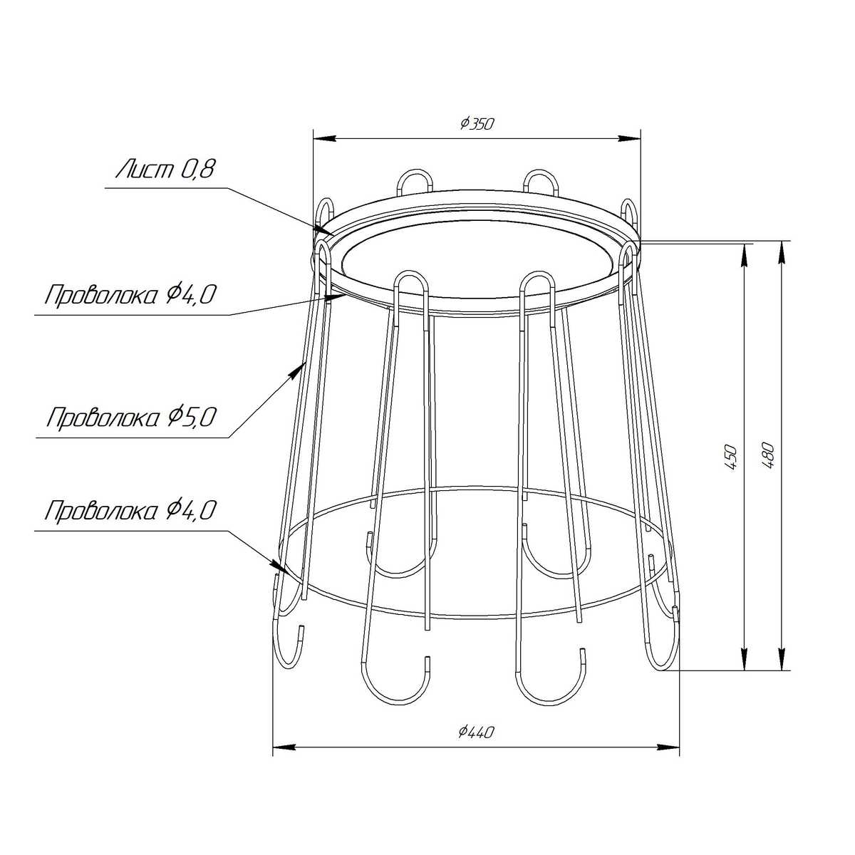 Кофейный стол Мебелик SHT-CT6 008055 1
