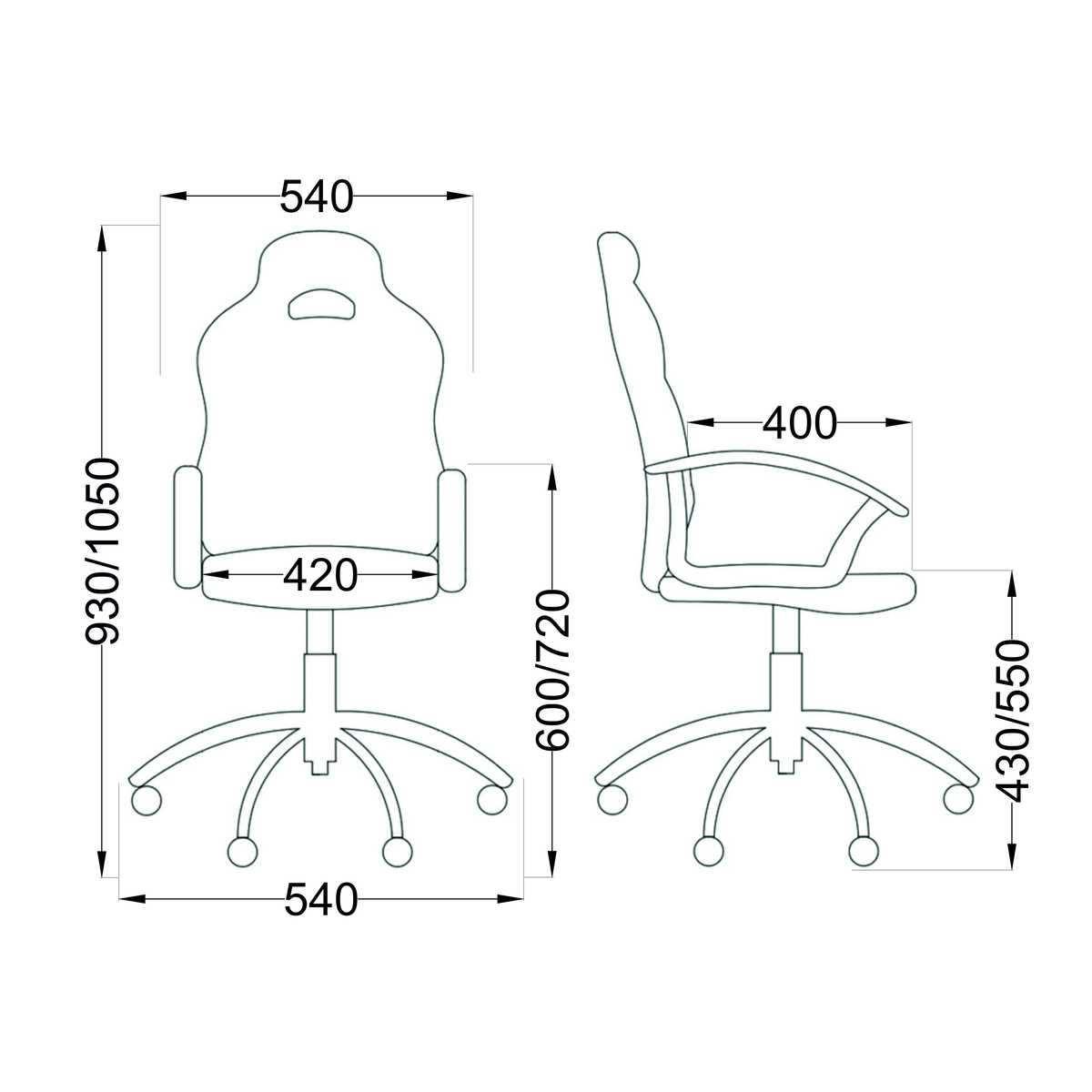 Игровое кресло AksHome Race желтый, экокожа 71700 1