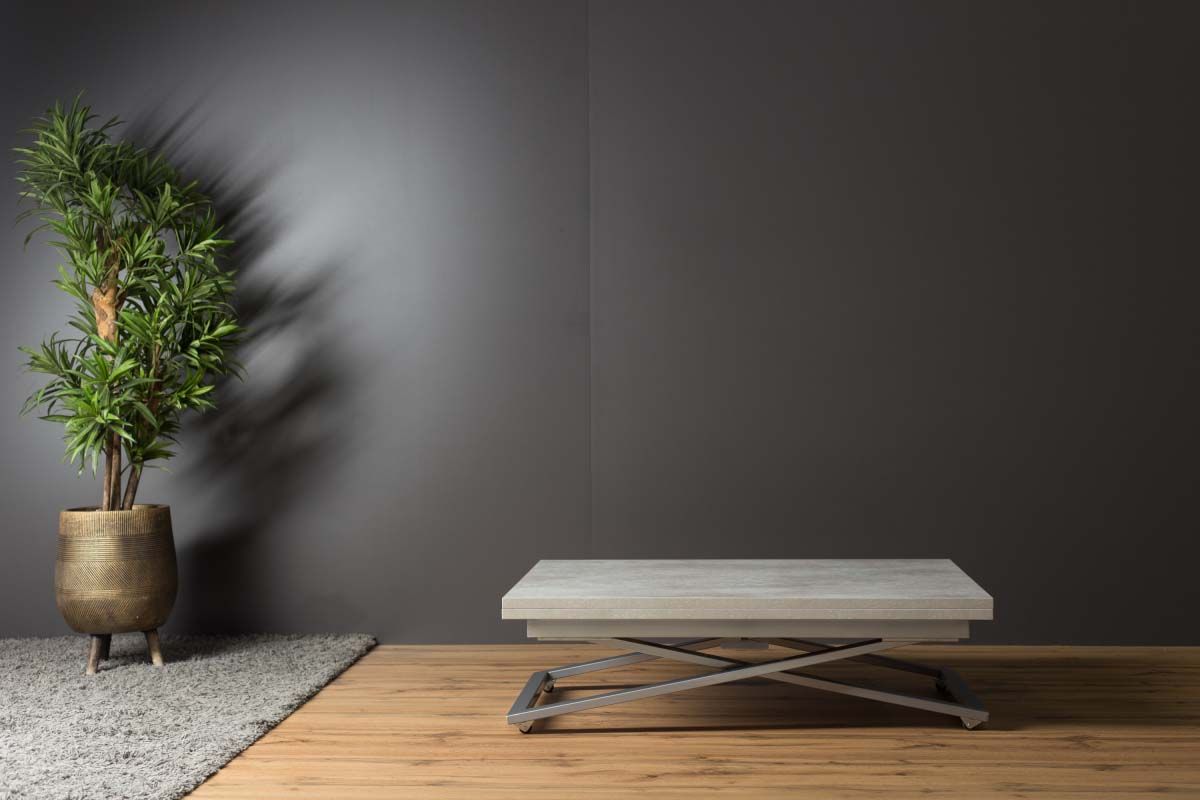 Стол-трансформер Levmar Compact D51/S59 (бетон/серебро) 7208545301 3