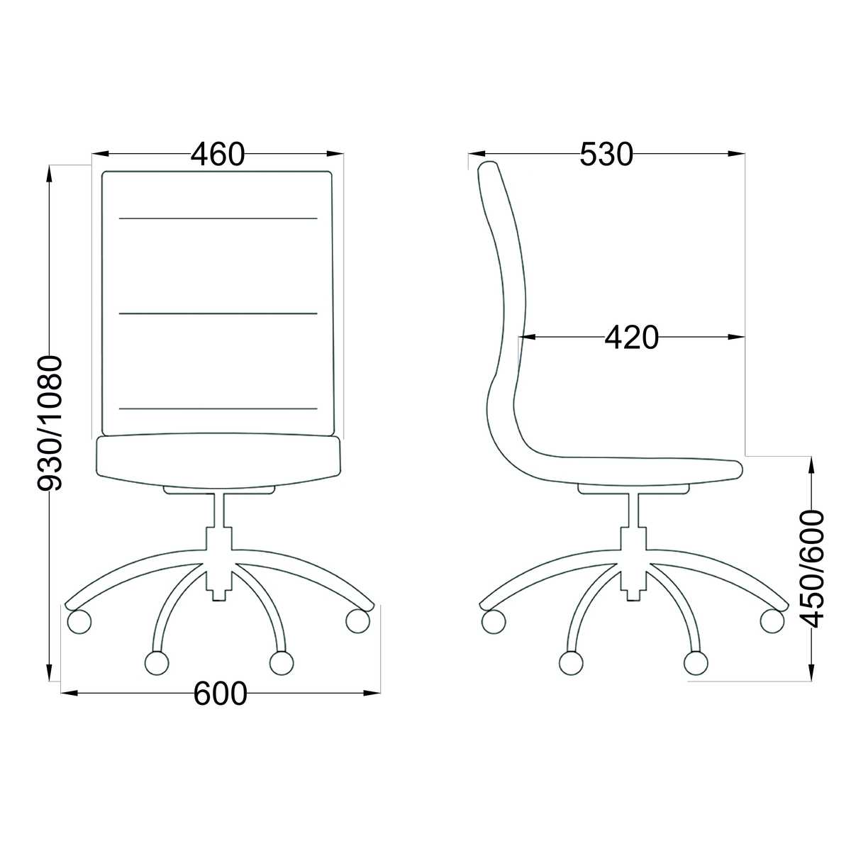 Офисное кресло AksHome Grace серый, экокожа 54905 1