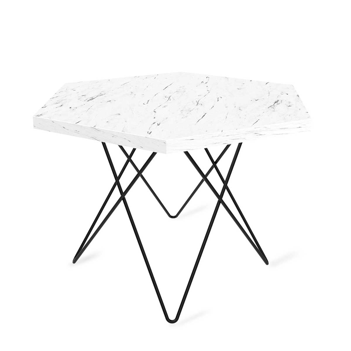 Журнальный стол Sheffilton SHT-TU37/ТТ20 60 ЛДСП черный муар/мрамор каррара белый 3744346902