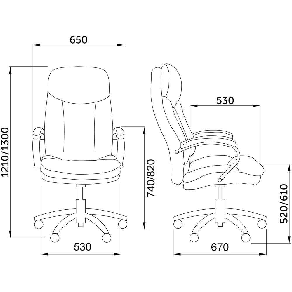 Кресло руководителя AksHome Leonardo коричневый, ткань 65486 1