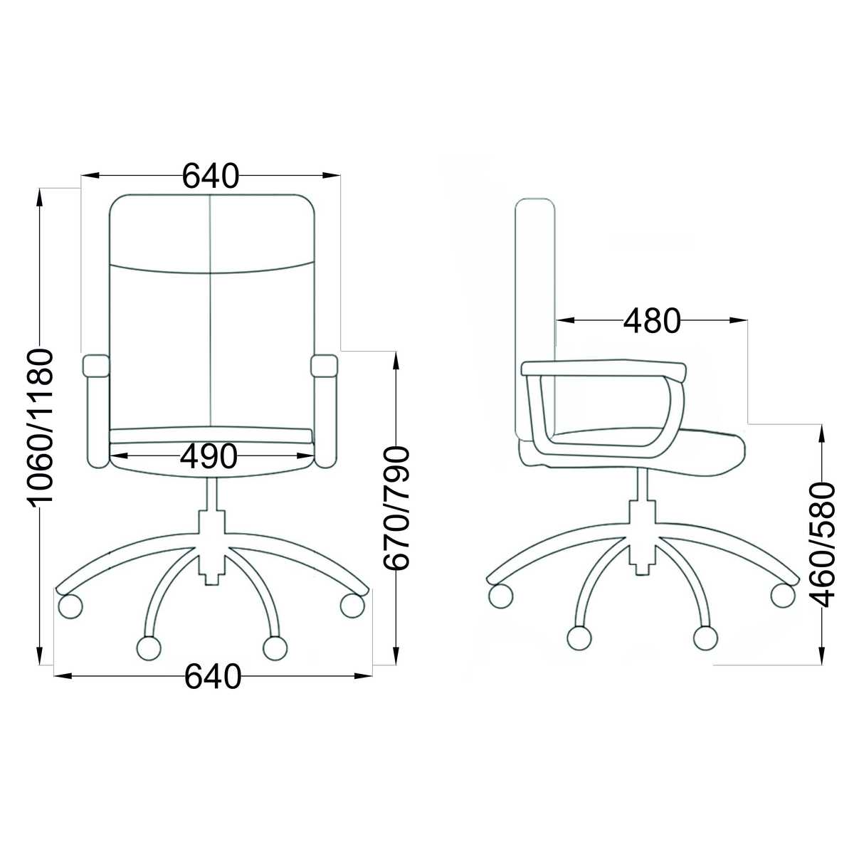 Кресло руководителя AksHome Mark светло-зеленый, ткань 86368 1