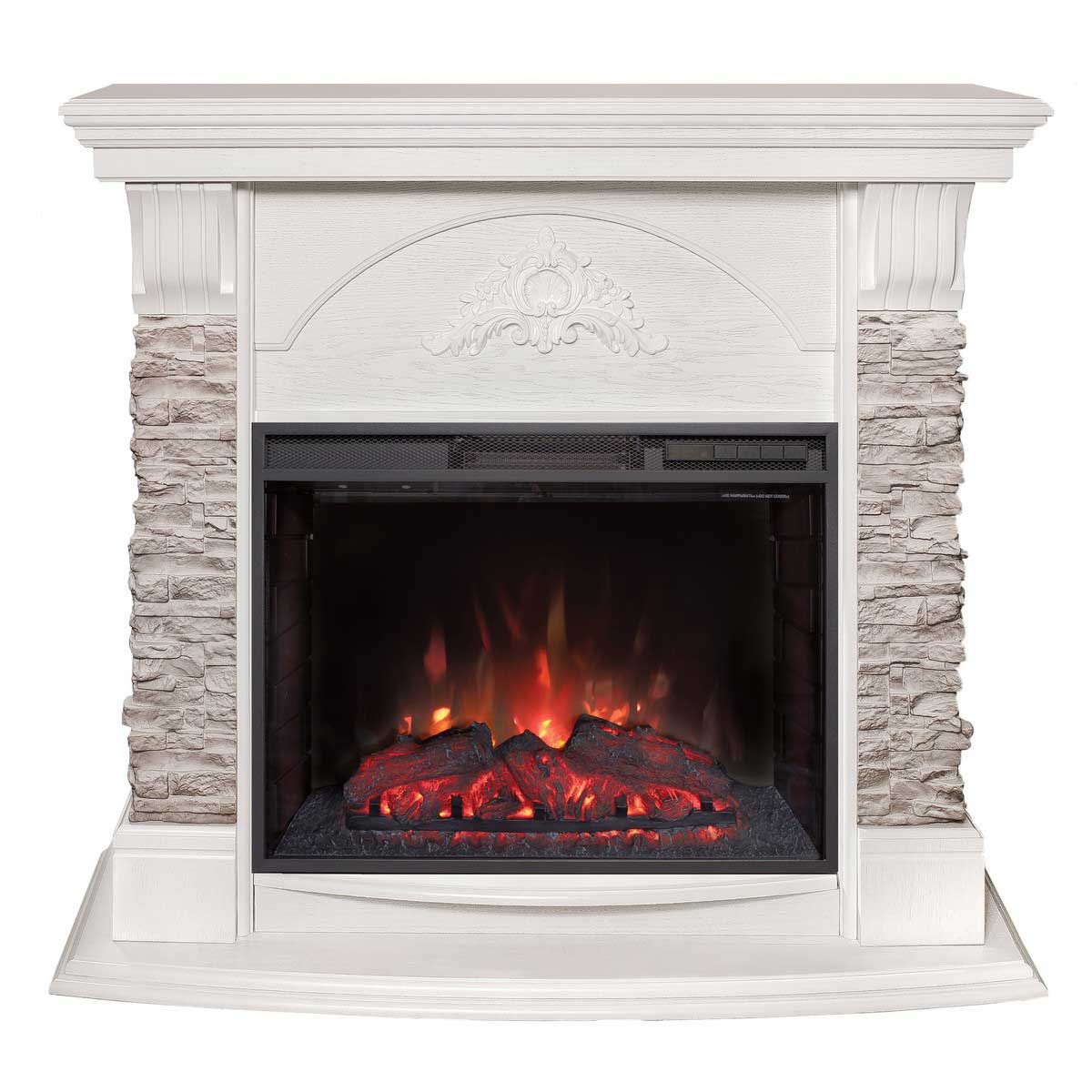 Электрокамин Realflame Athena GR WT с очагом Sparta 25,5 313132