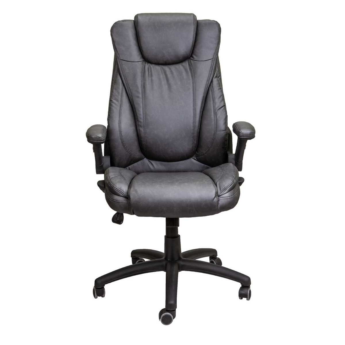 Кресло руководителя AksHome Aurora графит, экокожа 65466 4