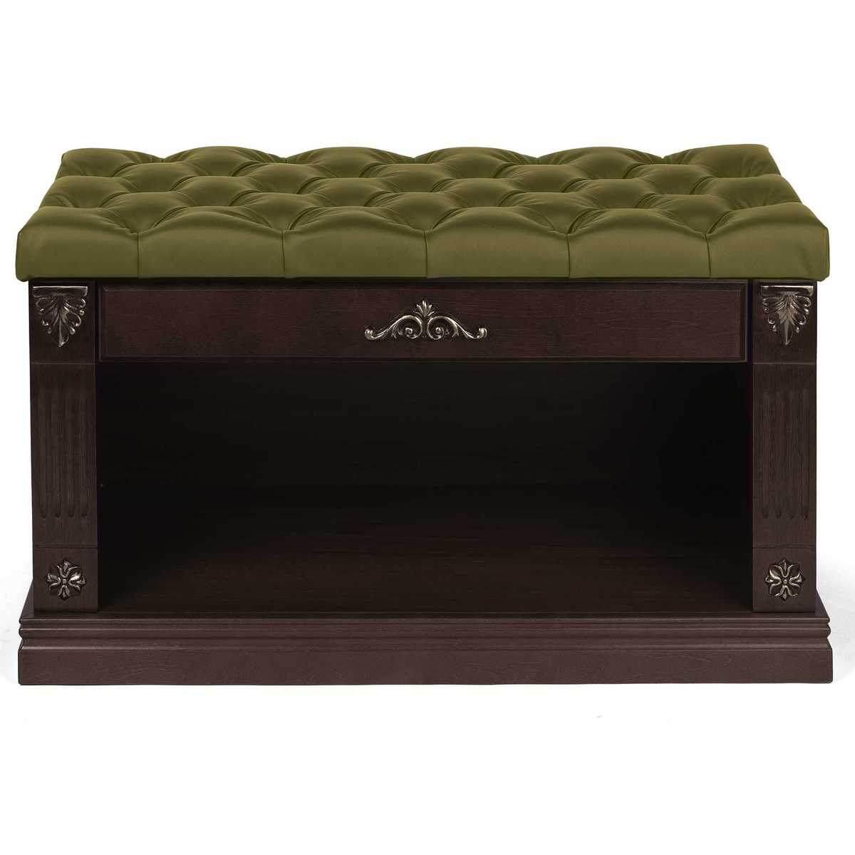 Обувница Мебелик Сильвия оливковый/венге 000752