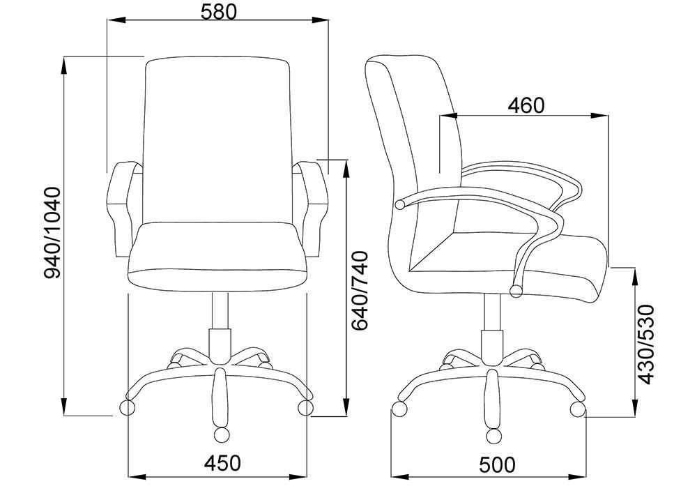 Кресло руководителя AksHome James чёрный, экокожа 80026 1