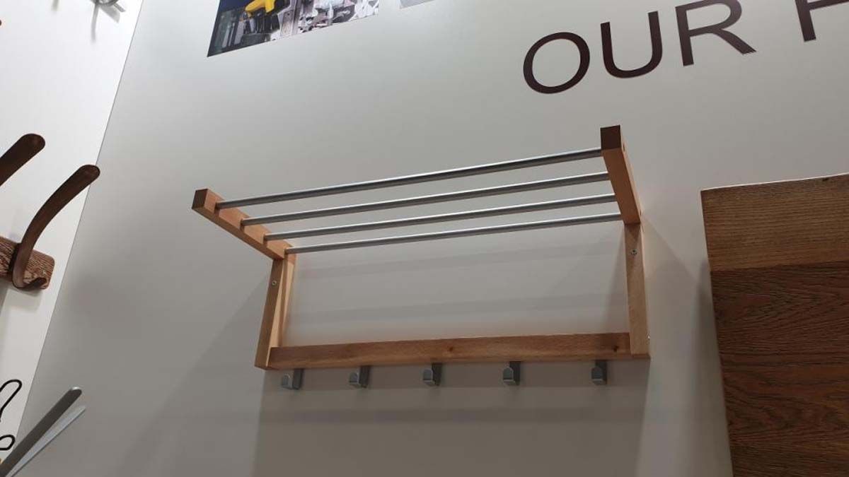 Настенная вешалка Sheffilton Альберо SHT-WH4 прозрачный лак/алюм.мет 5166216003 3