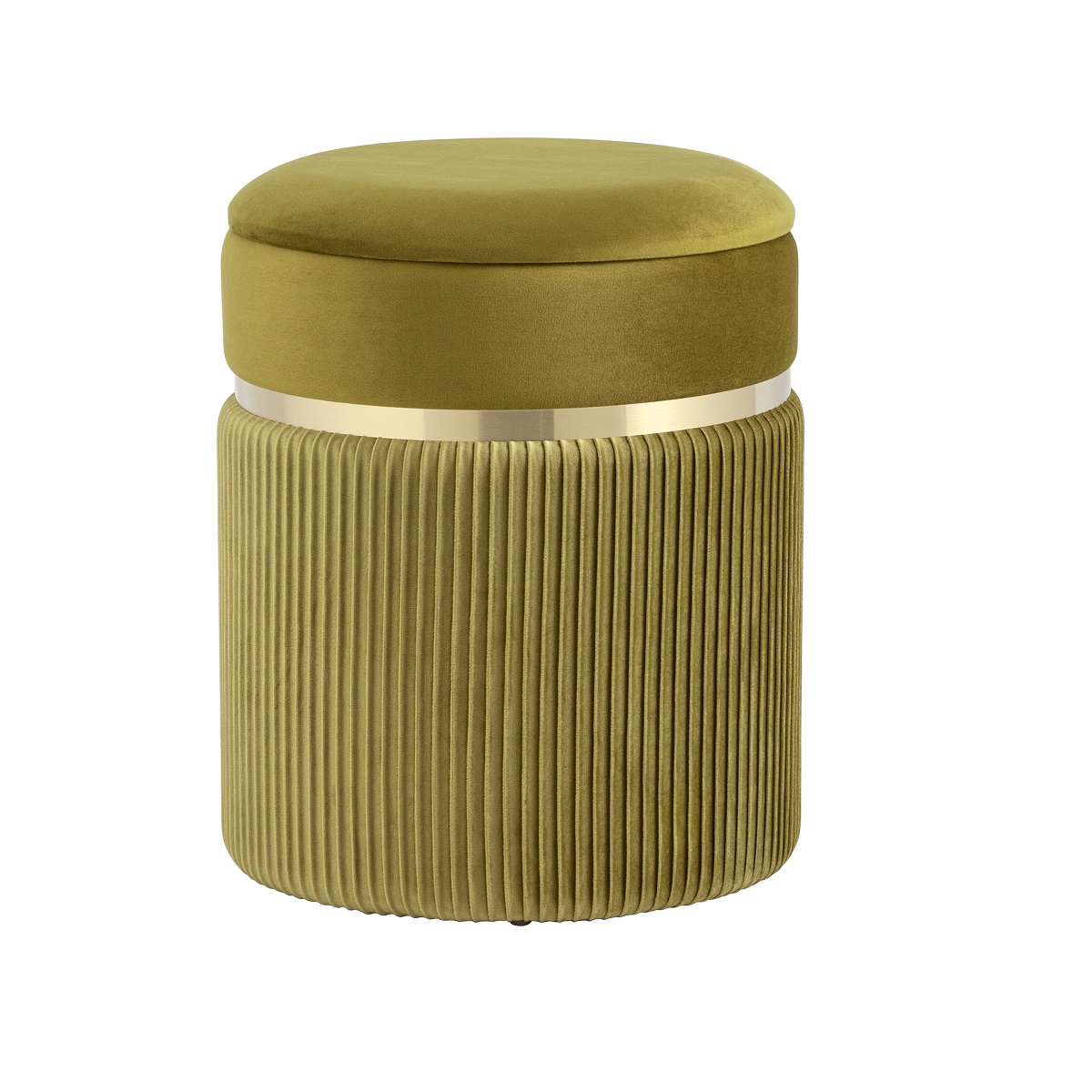 Пуф Stool Group Миранда с ящиком велюр оливковый 19B352VA-8167-21