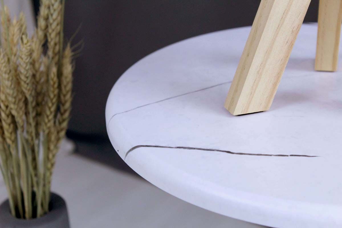 Журнальный стол Sheffilton SHT-CT12-1 белый муар/белый мрамор 7968259304 1