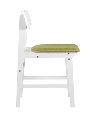 Комплект стульев Stool Group ODEN WHITE мягкое сидение оливковое 2шт MH52035 WHITE BZ-13 GREEN X2 3