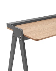 Письменный стол Stool Group Pyramid 118*53 светлое дерево/серый УТ000036013 1