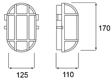 Уличный настенный светильник Deko-Light Syrma Oval Grey 401013 2