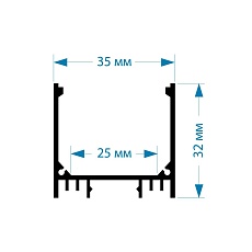 Профиль универсальный серебро 2м. Apeyron 08-23-01 2