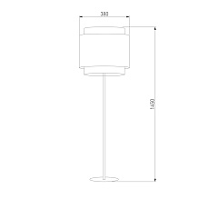 Торшер TK Lighting 5566 Boho White 1