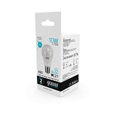 Лампа светодиодная Gauss E27 10W 4100K матовая 23220 3