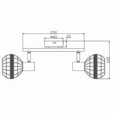 Спот Rivoli Fedora 7033-702 Б0047140 1