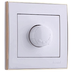 Диммер 800 Вт Lezard Rain белый с бок. вставкой золото 703-0226-115