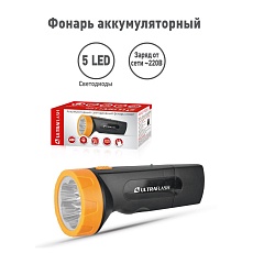 Рабочий светодиодный фонарь Ultraflash Accu Profi аккумуляторный 130х60 18 лм LED3827 11241 1