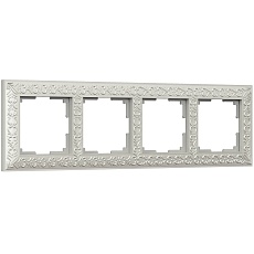 Рамка Werkel Antik на 4 поста жемчужный WL07-Frame-04 4690389063527
