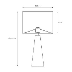 Настольная лампа Lucide Extravaganza Velvet 10501/81/30 1